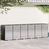 Wheelie Bin Storage for 6 Bins Anthracite 408 x 77.5 x 115.5 cm 3394782