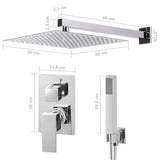 Shower System Stainless Steel 201 Silver 147720