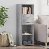 Highboard Grey Sonoma 40x42.5x124 cm Engineered Wood 846164