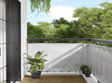 Balcony Screen Light Grey 90x1000 cm 100% Polyester Oxford 4000013