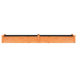 Garden Raised Bed with Liner Brown 240x45x25 cm Solid Wood Fir 364296
