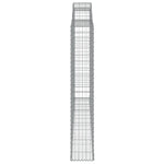 Arched Gabion Basket 300x30x180/200 cm Galvanised Iron 153509
