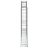 Arched Gabion Basket 300x30x180/200 cm Galvanised Iron 153509