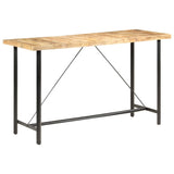 Bar Table 180x70x107 cm Rough Mango Wood 286613