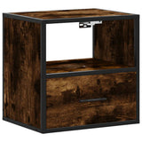 Wall-mounted Bedside Cabinets 2 pcs Smoked Oak 40x31x39.5 cm 848739