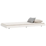 Bed Frame without Mattress White 90x190 cm Single Solid Wood Pine 823505