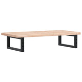 Basin Shelf Wall Mounted Steel and Solid Wood Oak 3302329
