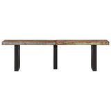 Bench 160 cm Solid Wood Reclaimed and Steel 4006412