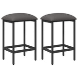 Bar Stool 2 pcs Light Grey 40 x 32 x 64 cm Engineered Wood 8006158
