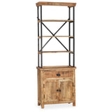 244943 Sideboard with Shelves Solid Mango Wood 65x30x180 cm