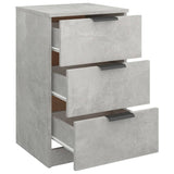 ZNTS Bedside Cabinet Concrete Grey 40x36x65 cm 811276