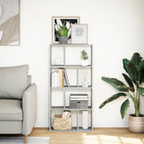 Bookcase Grey Sonoma 60x20x120.5 cm Engineered Wood 858152