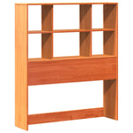 ZNTS Bed Frame without Mattress Wax Brown 75x190 cm Small Single Solid Wood Pine 3323247