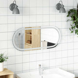LED Bathroom Mirror 80x35 cm Oval 353285