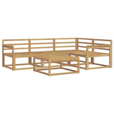 Outdoor Sofa Set 5 pcs White 79 x 79 x 37 cm Solid Acacia Wood 3386398