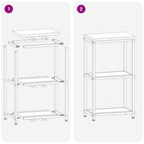 Kitchen Storage HATTEM White 30 x 50 x 92 cm Steel 874976