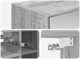 Bathroom Mirror Cabinet Grey Sonoma 60 x 14.5 x 50 cm 889076