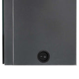 LED Bathroom Mirror Cabinet Shining Grey 62x14x60 cm 326521