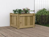 Garden Planter 40x40x40 cm Impregnated Wood Pine 837412