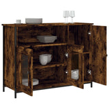 Sideboard Smoked Oak 100x35x75 cm Engineered Wood 835511