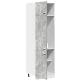 Refrigerator Cabinet Lyon Concrete Grey 60x57x207 cm Engineered Wood 856124