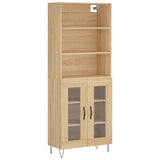 Highboard Sonoma Oak 69.5x34x180 cm Engineered Wood 3189312