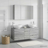 Bathroom Furniture Set 4 pcs Grey Sonoma 3406988