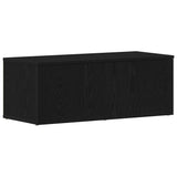 TV Cabinet with Drawer Black Oak 80x34x30 cm Engineered Wood 862484