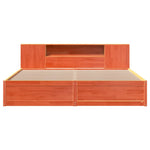 Bed Frame without Mattress Wax Brown 180x200 cm Super King Solid Wood Pine 3323409