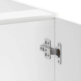 Sink Base Cabinet Lucca High Gloss White Engineered Wood 853679