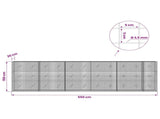 Gabion with 3.5 mm Wire and 5x5 cm Mesh 550x20x150 cm 3462173