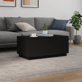 Coffee Table Black Engineered Wood Medium Coffee Table 839876