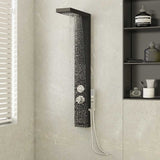 Shower Panel System Aluminium Black 151416