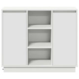 LED Sideboard White 90 x 32 x 75 cm Engineered Wood 869682