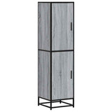 Highboard Grey Sonoma 35.5x35x139 cm Engineered Wood and Metal 849057
