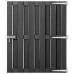 Garden Gate WPC 100x112 cm Grey 318103