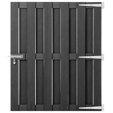 Garden Gate WPC 100x112 cm Grey 318103