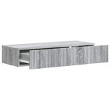 Wall-Mounted Side Table Grey Sonoma 87.5 x 34.5 x 17 cm 898501