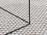 Area Rugs Rectangular LUGO Cream and Grey 80 x 200 cm Polyester 42022714