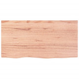 Table Top Light Brown 80x40x cm Treated Solid Wood Oak 3156354