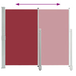 Patio Retractable Side Awning 140 x 300 cm Red 48348