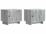 Bedside Cabinet 2 pcs Grey Sonoma 43 x 34.5 x 50 cm 893888