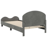Children's Bed Frame with Headboard Dark Grey 90 x 200 cm 42011128