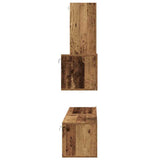 Wall TV Cabinet Wall-mounted 4 pcs Old Wood Engineered Wood 3393465