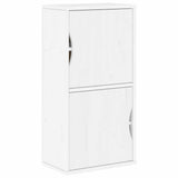 Side Cabinet ODDA White 40x24x79 cm Solid Wood Pine 4103592