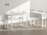 80 cm Drop Leaf Writing Work Desk - White T3398P344184