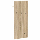 Wall-Mounted Coat Rack with Shelf Sonoma Oak 40 x 10 x 90 cm 874453