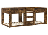 Bunk Bed for Kids Smoked Oak 90 x 190 cm Engineered Wood 3410399