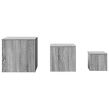 Side Tables 3 pcs Grey Sonoma Engineered Wood 815988