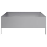 ZNTS Garden Raised Bed 100x100x25 cm Galvanised Steel 851036